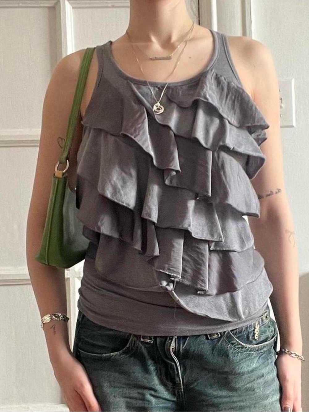 Size Small Grey Charlotte Russe Tank Top